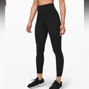 Lululemon Align Pant II 25" Formation Camo Deep Coal Multi size 12